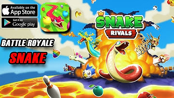 Snake Rivals - Casual Arcade BATTLE ROYALE Gameplay (IOS / ANDROID)