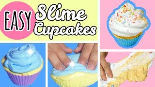 My First Slime! | 4 Easy Slimes | Slime Cupcakes