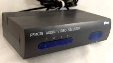 Audio Video Selector Switch RCA composite Switcher