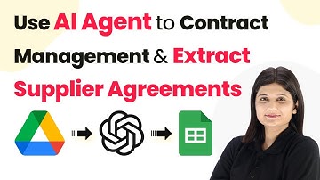 How to Use AI Agent to Automate Contract Management and Extract Supplier Agreements