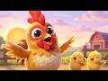 コケコッコー!にわとりのあさ 🐓 | かわいい にわとりのうた | 日本のこどものうた