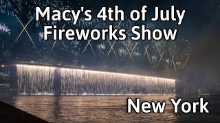 Macy's July 4th Fireworks Show in New York City Brooklyn Bridge 2025 | 4K