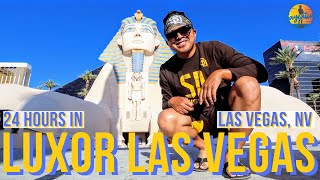 24 Hours Staying at the LUXOR Hotel & Casino LAS VEGAS in 2021