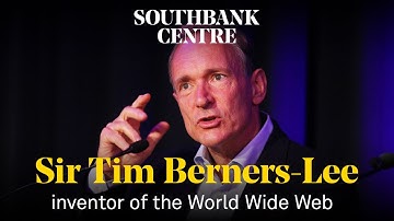 Sir Tim Berners-Lee, inventor of the world wide web in conversation