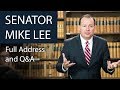 Senator Mike Lee | Full Address and Q&A | Oxford Union