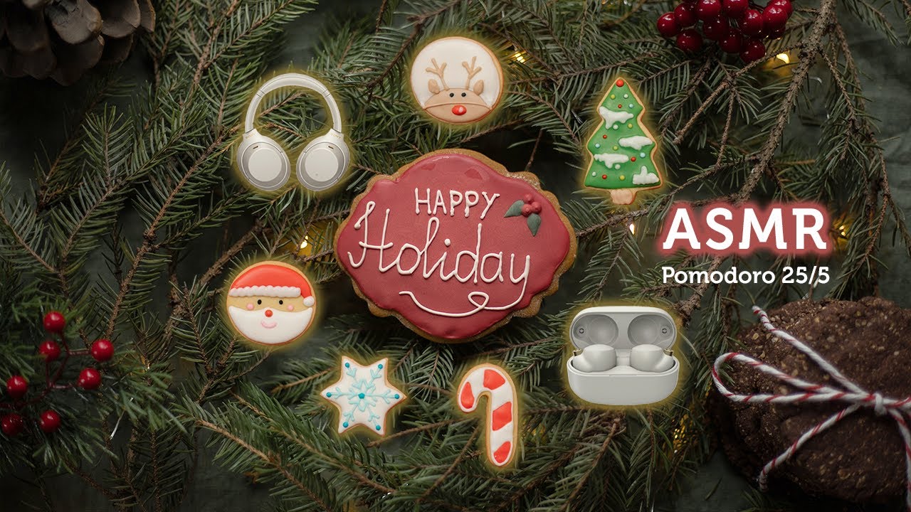 Winter Holiday Pomodoro Timer 25/5 🎄 Winter, Xmas Playlist & Ambience for Study, Concentration