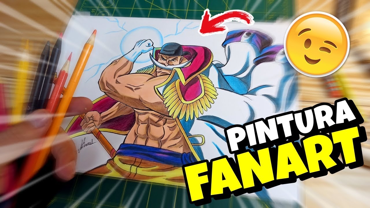 Como desenhar o Barba Branca de One Piece passo a passo #2