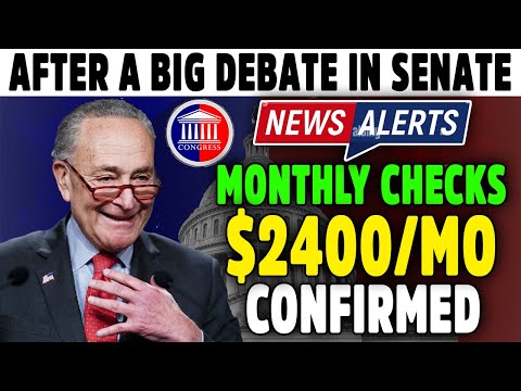 News Alert! After a Big Debate In Senate! $2400 Monthly Checks Deposit Confirmed This Friday For All