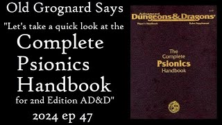 AD&D 2nd Edition Psionics: Introduction