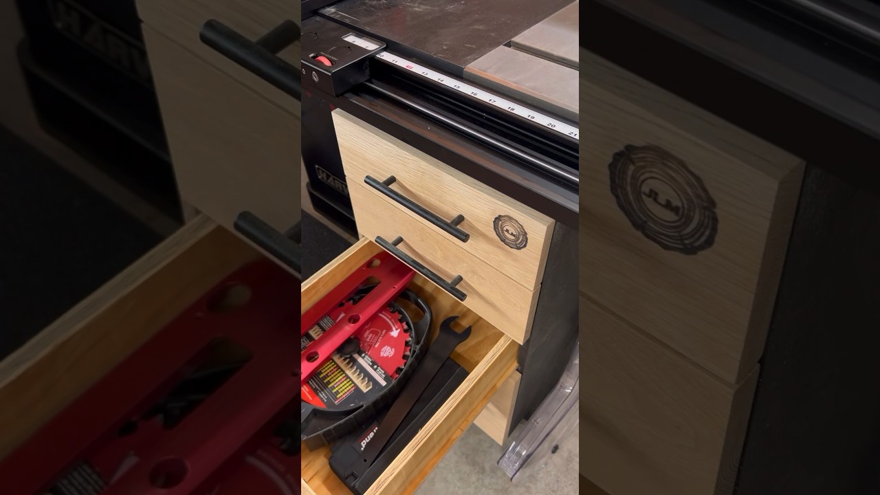Table Saw Accessory Storage Solutions! woodworking woodworker diy 