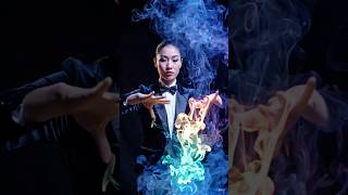 Magical Colorful Fire VFX! 🔥🌈 #shorts