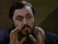 Luciano Pavarotti speaks about  Concentration, Diaphragm, Throat, Resonance.