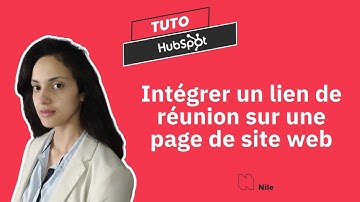 Intégrer un lien de réunion sur une page de site web