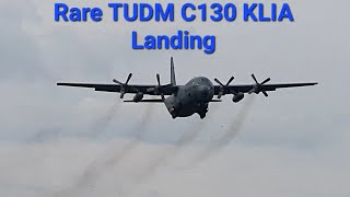 Rare Aircraft C130 Smoky Approach to KLIA on TUDM 65th Anniversary