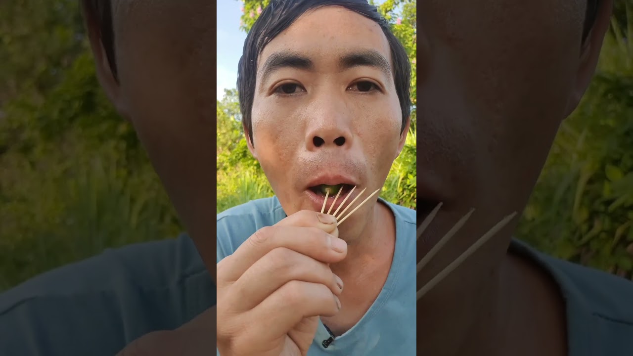 Try blocking multiple fruits in a row #bushcraft #camping #outdoors
