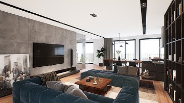 Unreal Engine 4 Cinematic AC Apartment in Datasmith