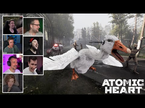 Видео: Реакция Летсплейщиков на Гуся Матершинника в Atomic Heart Annihilation Instinct