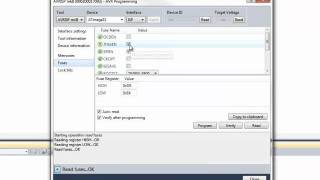 AVR Studio 5 - How to program an ATmega32 screenshot 3
