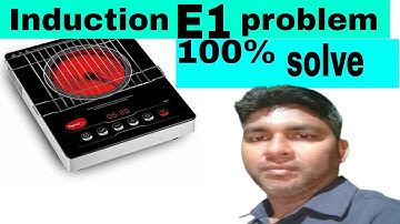 Infrared cooktop//Induction cooktop E1 error problem solve