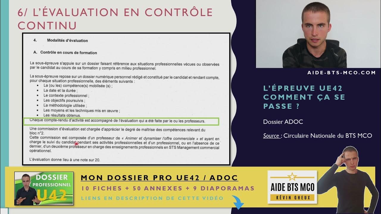 Ccf Page De Garde BTS MCO / Dossier U42 ADOC : Comment ça se passe en évaluation en