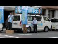 川勝平太静岡県知事候補、静岡県民の命を守る、南アルプスの自然を守る、静岡市葵区呉服町スクランブル交差点2021年6月13日午後3時半
