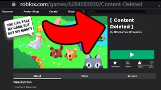 OMG they DELETED Pet Simulator X😭(CONTENT DELETED)