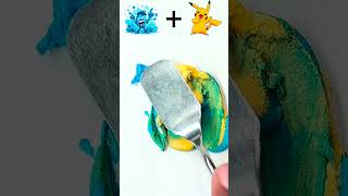 What color do mixed emotions make (Inside Out 2) #colormixing #insideout #insideout2 #satisfying