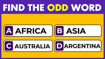 CAN YOU FIND THE ODD WORDS? 99% CANNOT!  #englishchallenge