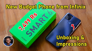 Infinix Smart 6 2022 Unboxing & Quick Review... 7,499 Rs | Anti Bacterial Design 😲