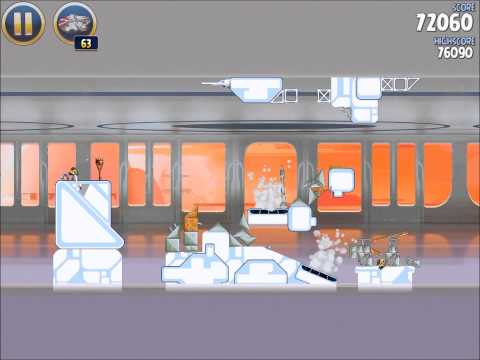 Angry Birds Star Wars B-9 Walkthrough - One Bird 3 Stars