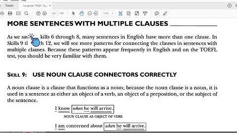 TOEFL Structure Skill 9 Use Noun Clause Connectors Correctly