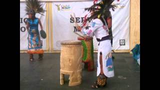 Danza Azteca en el Zocalo DF Resimi