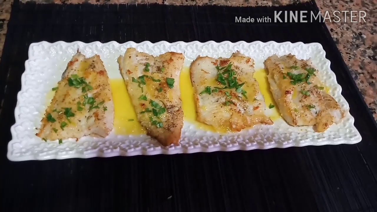 سمك الميرلا بصلصة الليمون،لذة لا تقاوم Merlan au sauce citron, un délice irrésistible