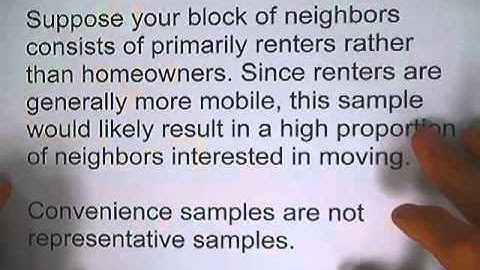 1 2 2 Convenience and Self Selected Samples