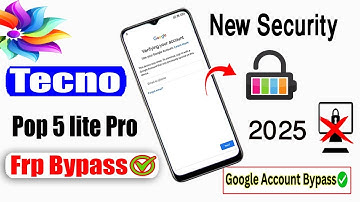Tecno Pop 5 lite Pro Frp Bypass/New Security Bypass 100% Working/Android 11/12/13/14,Without Pc 2025