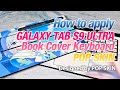 How to apply Samsung Galaxy Tab S9 Ultra Book Cover Keyboard POP SKIN