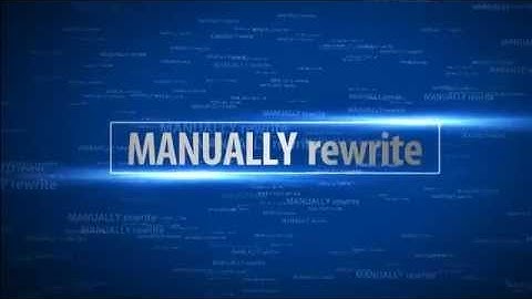 Rewrite article manually. 100% readable & unique contents