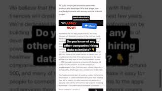 Work as a Data Scientist at a Cutting-Edge Fintech Company | Plaid Data Science