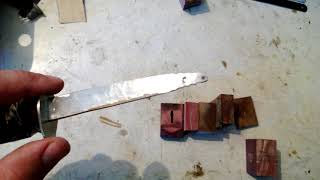 рабочий процесс создания ножа