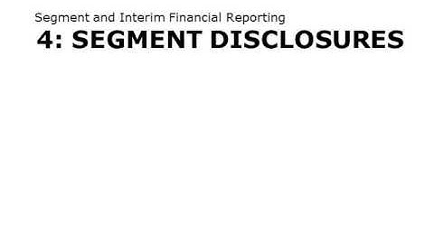 Chapter 15 Presentation Segment and Interim Financial Reporting with Lecture