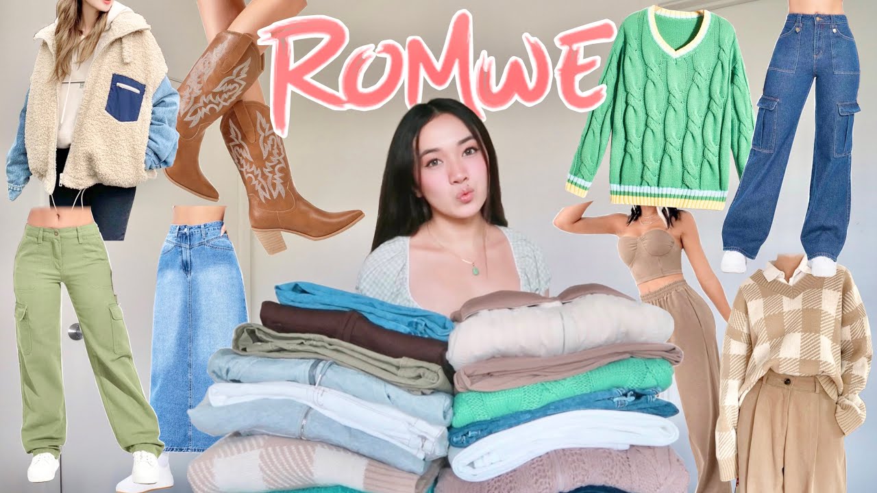 HUGE FALL ROMWE TRY-ON HAUL 2022 | cozy casual fall outfit ideas! (20+ items) TRENDY & AFFORDABLE