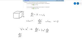 Related Rates Cube