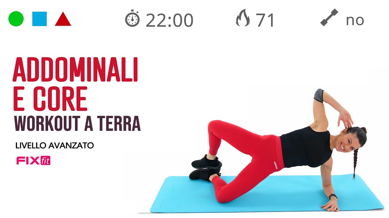 22 Minuti Con Esercizi Avanzati Per Gli Addominali E Core Stability ...