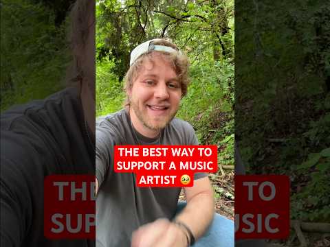 THIS is the best way to support a music artist 👆