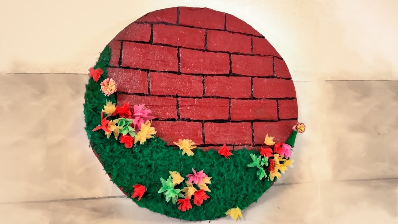 Cardboard Wall Hanging Round Shape Wall Hanging out of waste