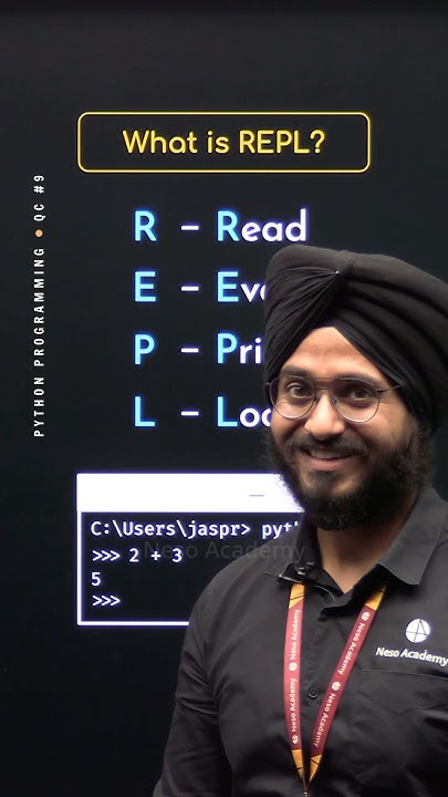 What is REPL in Python? #Python #NesoAcademy #QuickConcepts - YouTube