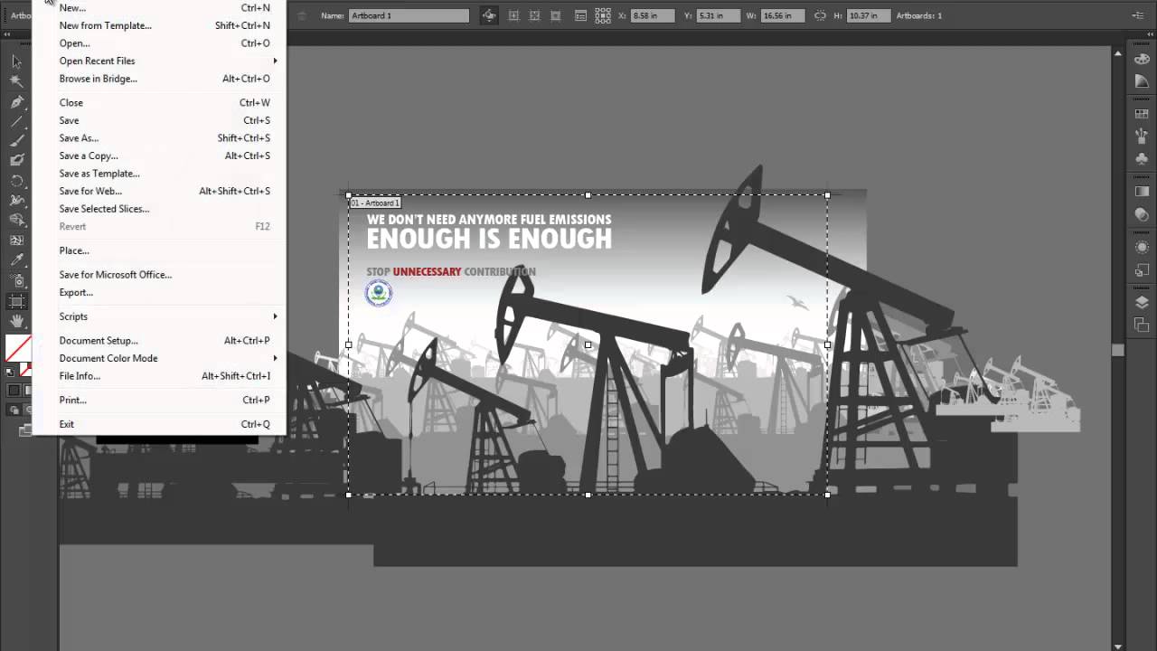 Экспорт в иллюстраторе