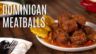 Dominican Style Meatballs | Albondigas Guisadas Dominicanas | Chef Zee Cooks