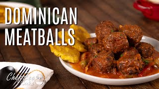 Dominican Style Meatballs Albondigas Guisadas Dominicanas Chef Zee Cooks