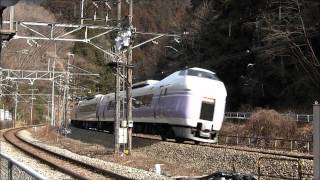 E351系 スーパーあずさ15号 高尾-相模湖間